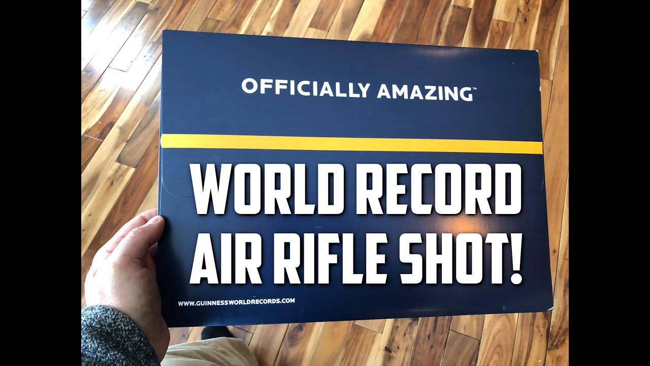 The OFFICIAL Guinness World Record Longest Air Rifle Shot - AirForce Airguns .177
