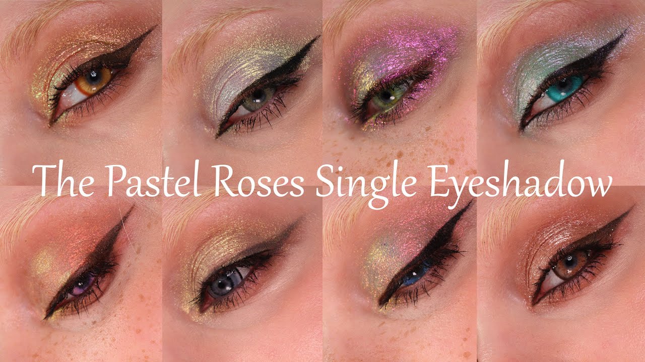 7 Nude Makeup Looks with Attitude | Shimmer, Duochrome & Multichrome Singles from The Pastel Roses