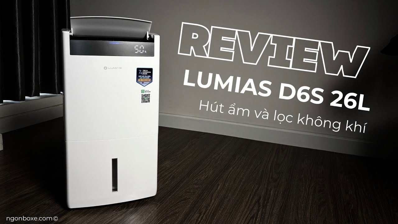 Mổ xẻ và review chi tiết Lumias D6S-26L - Máy hút ẩm và lọc không khí