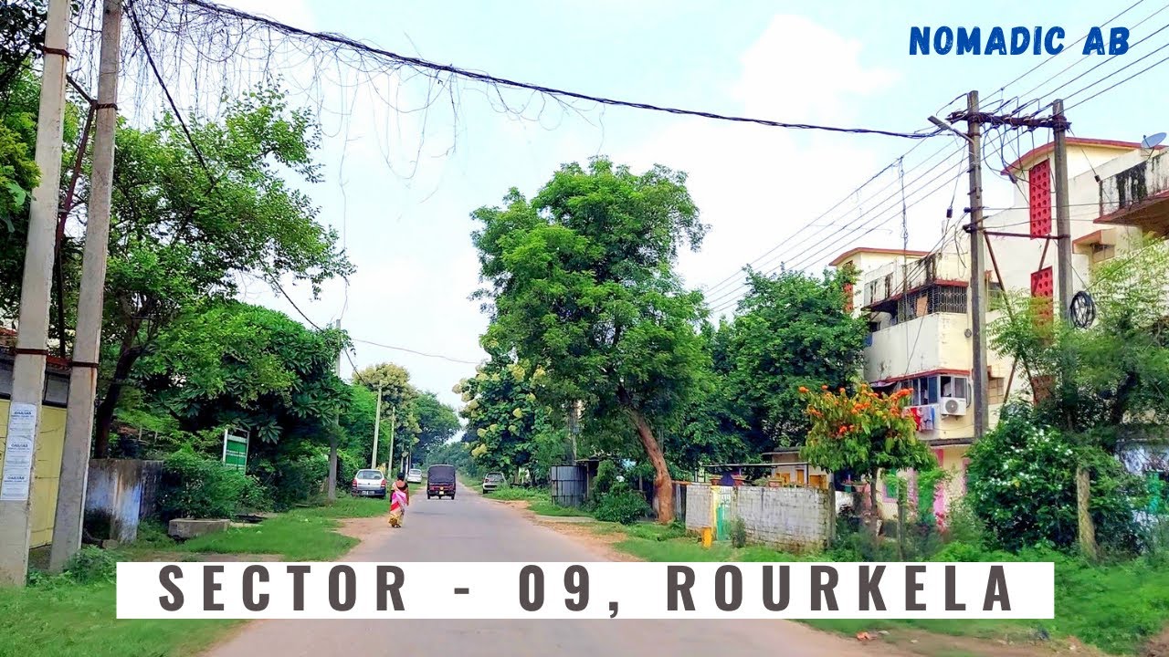 Rourkela Drive : [4K] Sector - 09 | A Smallest Sector of Rourkela Steel Township