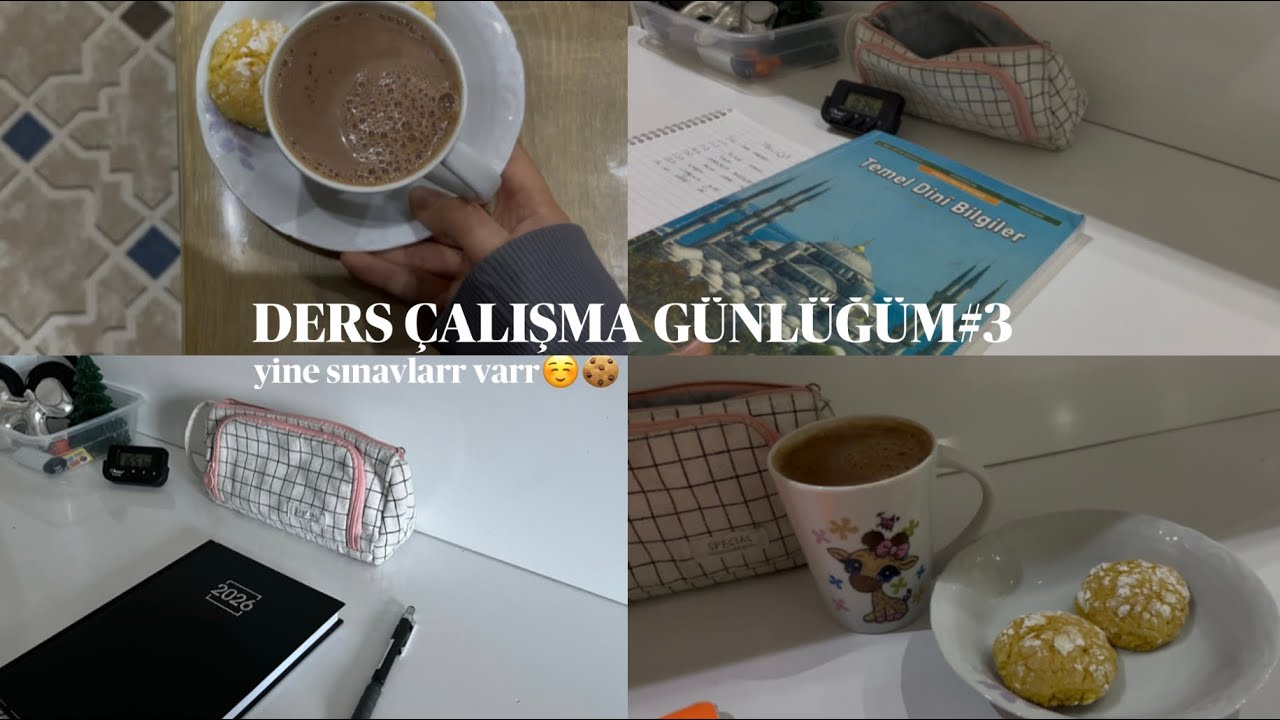 ders çalışma günlüğüm#3 |yine sınavlarda varr|