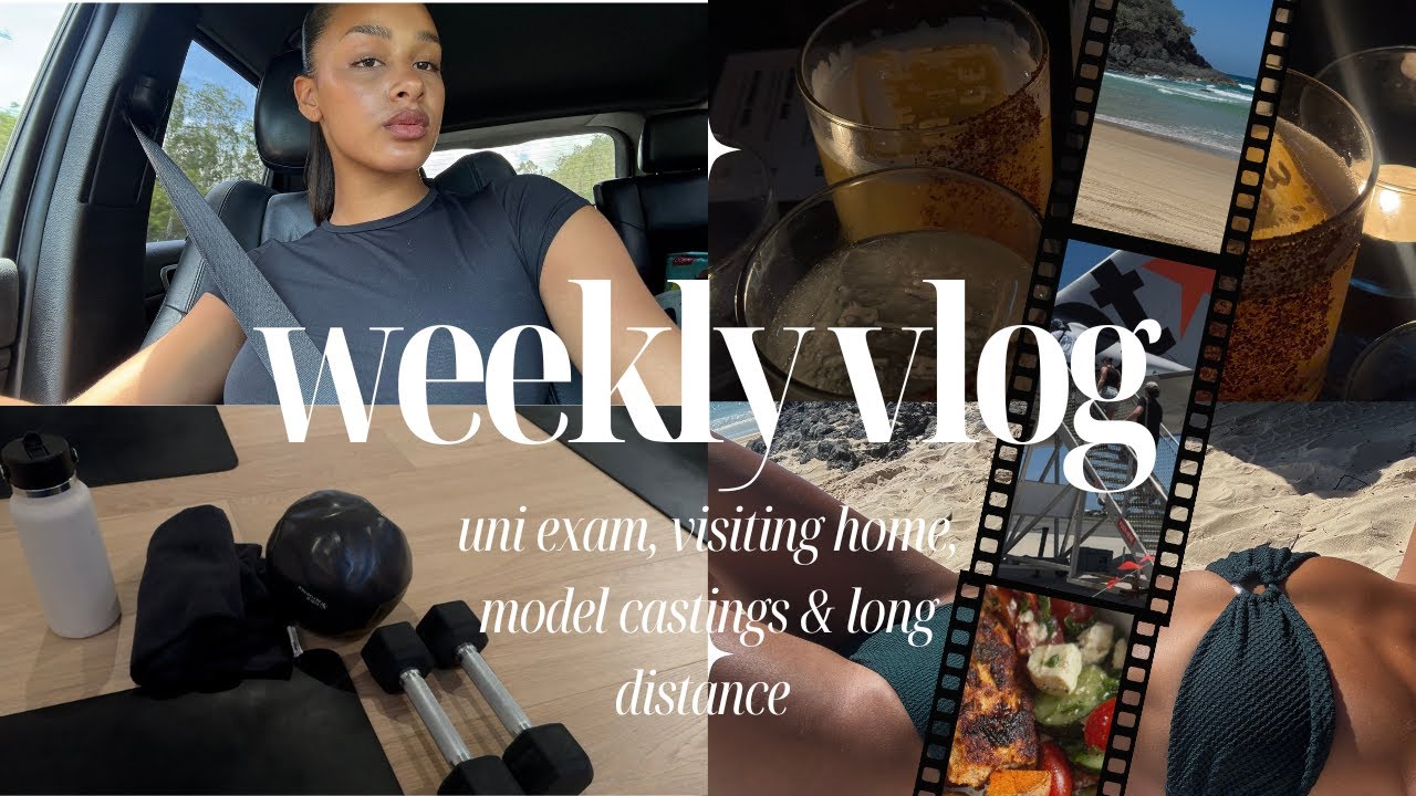 a realistic week in my life at 20 — uni, modelling, long-distance & flights