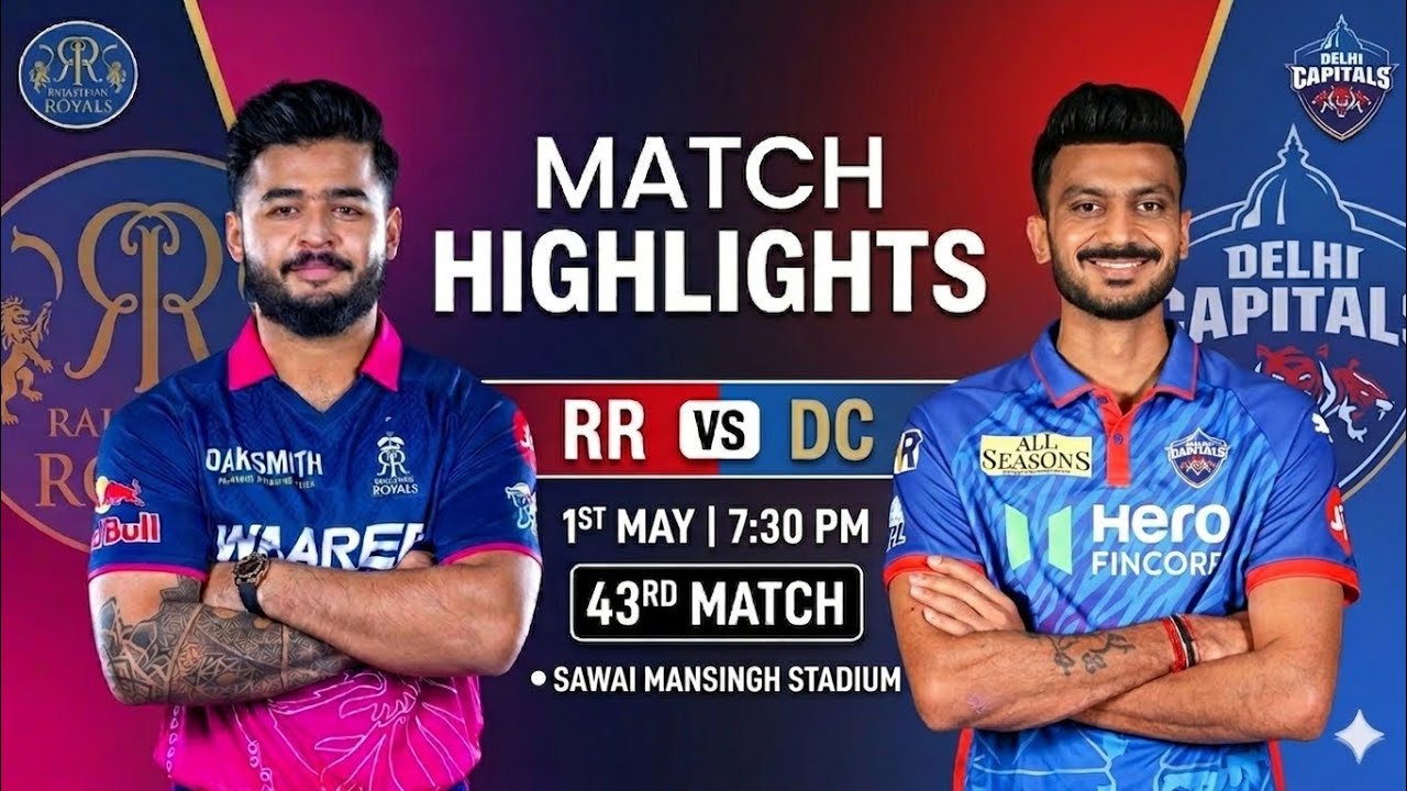 IPL 2026: RR vs DC Full Match Highlights | Riyan Parag 90 Runs | DC Won by 6 Wickets