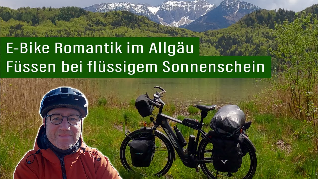 E-Bike Reise 2023  - Tag 1 |  Füssen bei flüssigem Sonnenschein auf der Romantischen Straße