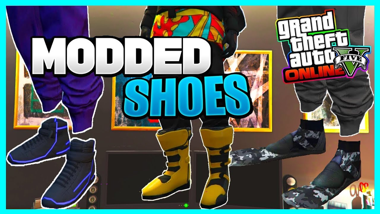 MODDED SHOES PARA CONJUNTOS MODEADOS GTA V ONLINE PS4 XBOX ONE Y PC - WOLF D3ATH CONJUNTOS