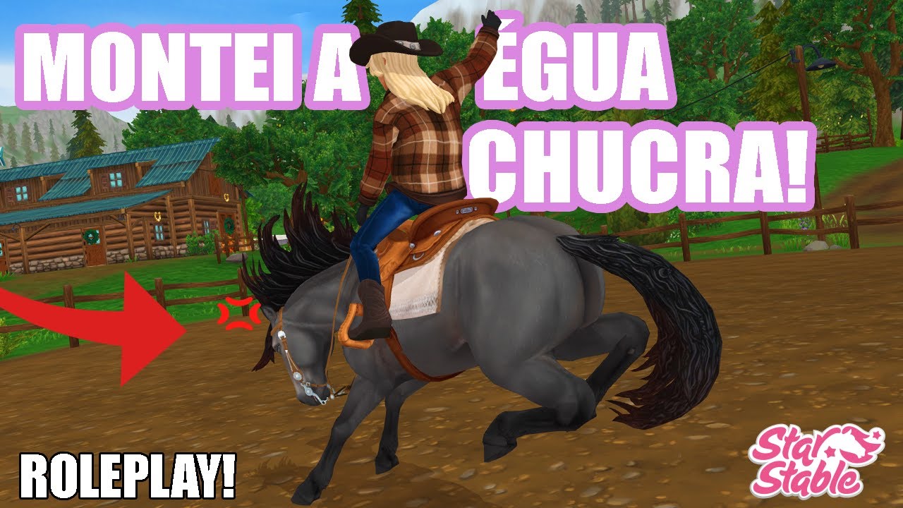 MONTEI A ÉGUA MUSTANG SELVAGEM E ELA QUER ME DERRUBAR!  ROLEPLAY -starstable ​