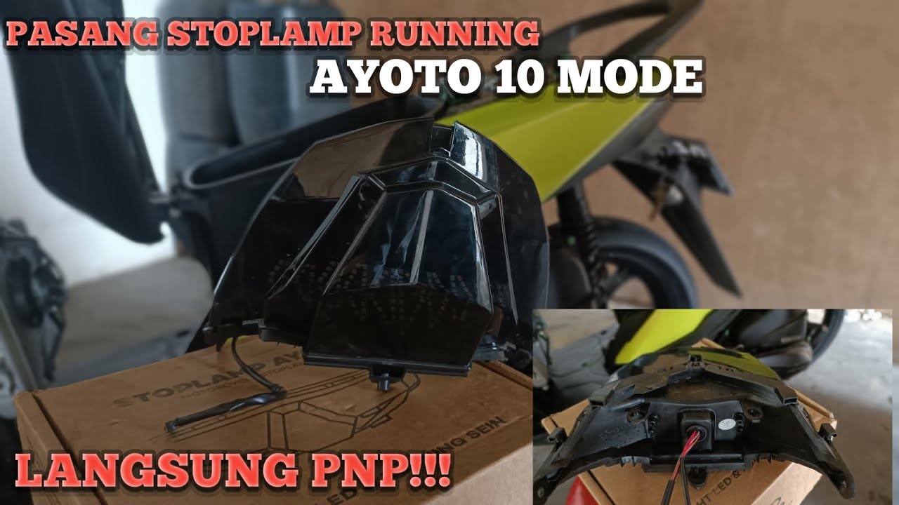 PASANG STOPLAMP  BELAKANG RUNNING  AYOTO DI BEAT ESP//LANGSUNG PNP!!!!!