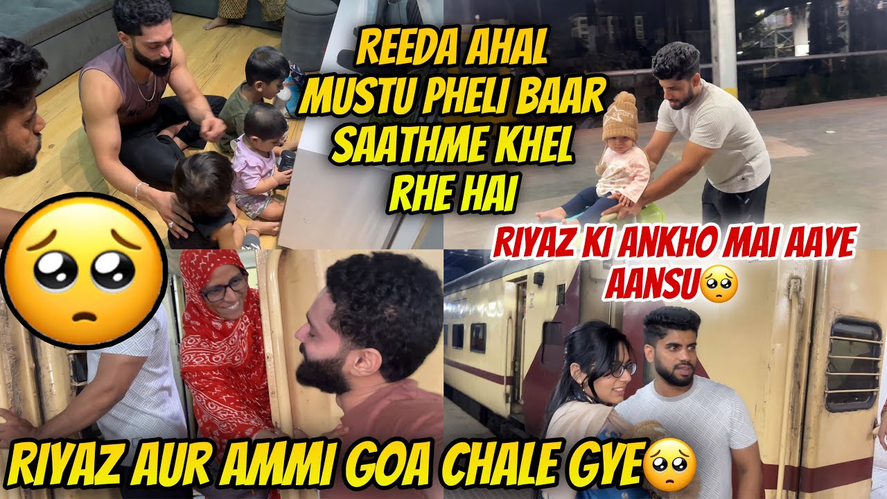 Riyaz Aur Ammi Goa Chale Gye🥺 Riyaz Ko Aaya Rona😭 Reeda Sabke Saath Adjust Ho Gai😍 @HudaDIYvlogs 