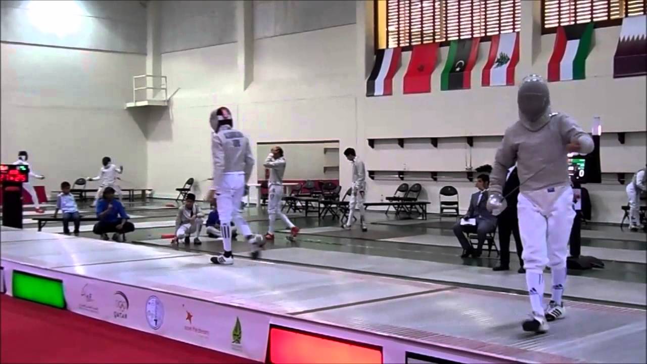 2014 Arab Fencing Championship Junior & Cadet - Team Men Sabre (KSA vs KUW)