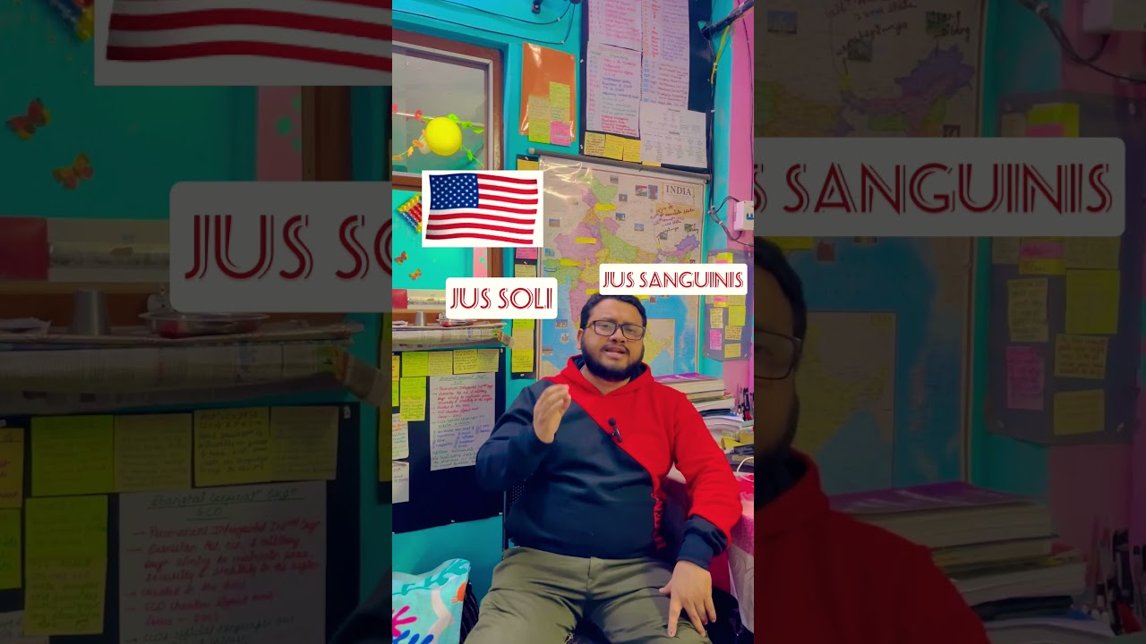 Citizenship&hellip;.. Important concept jus soli vs jus sanguinis #trending #polity #upsc #youtube