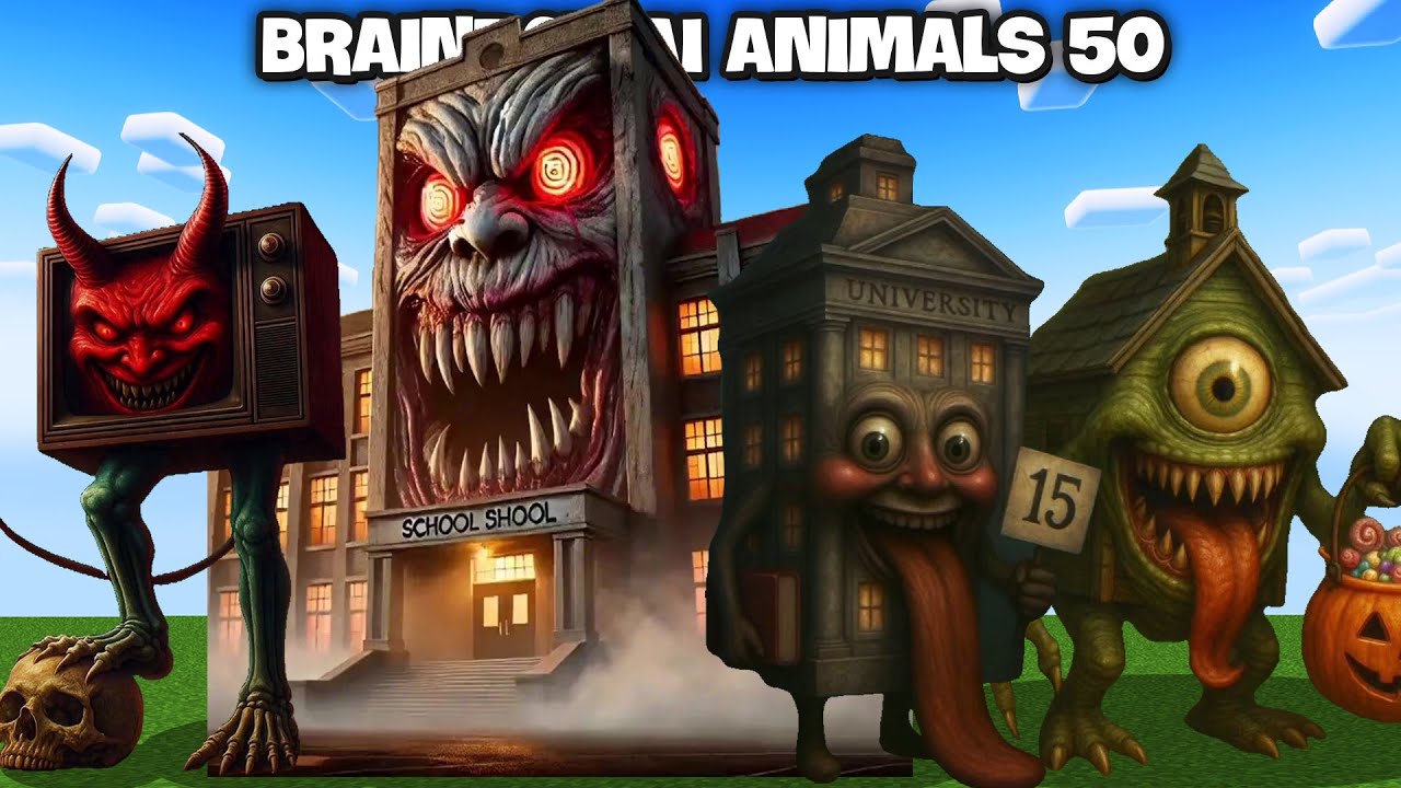 BRAINROT AI ANIMALS Minecraft 50