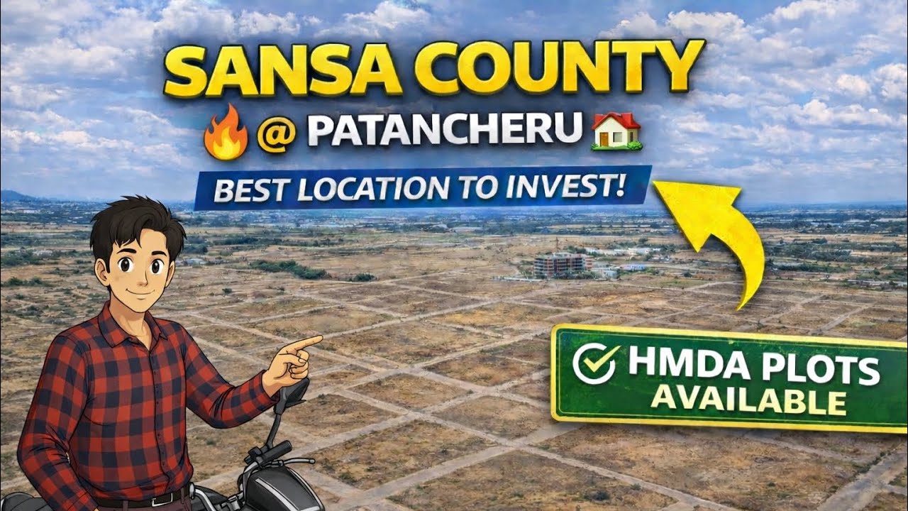 SANSA COUNTY | AURO REALITY | TATTVA | ₹35,999/- SQYD #patancheru #hmdaplots #villa #tattva 