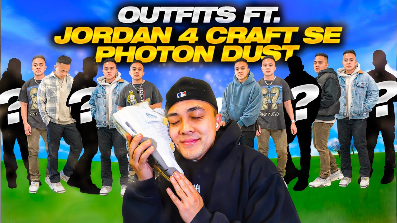 Jordan 4 Craft SE Photon Dust (On Feet | Styling Outfit Review)