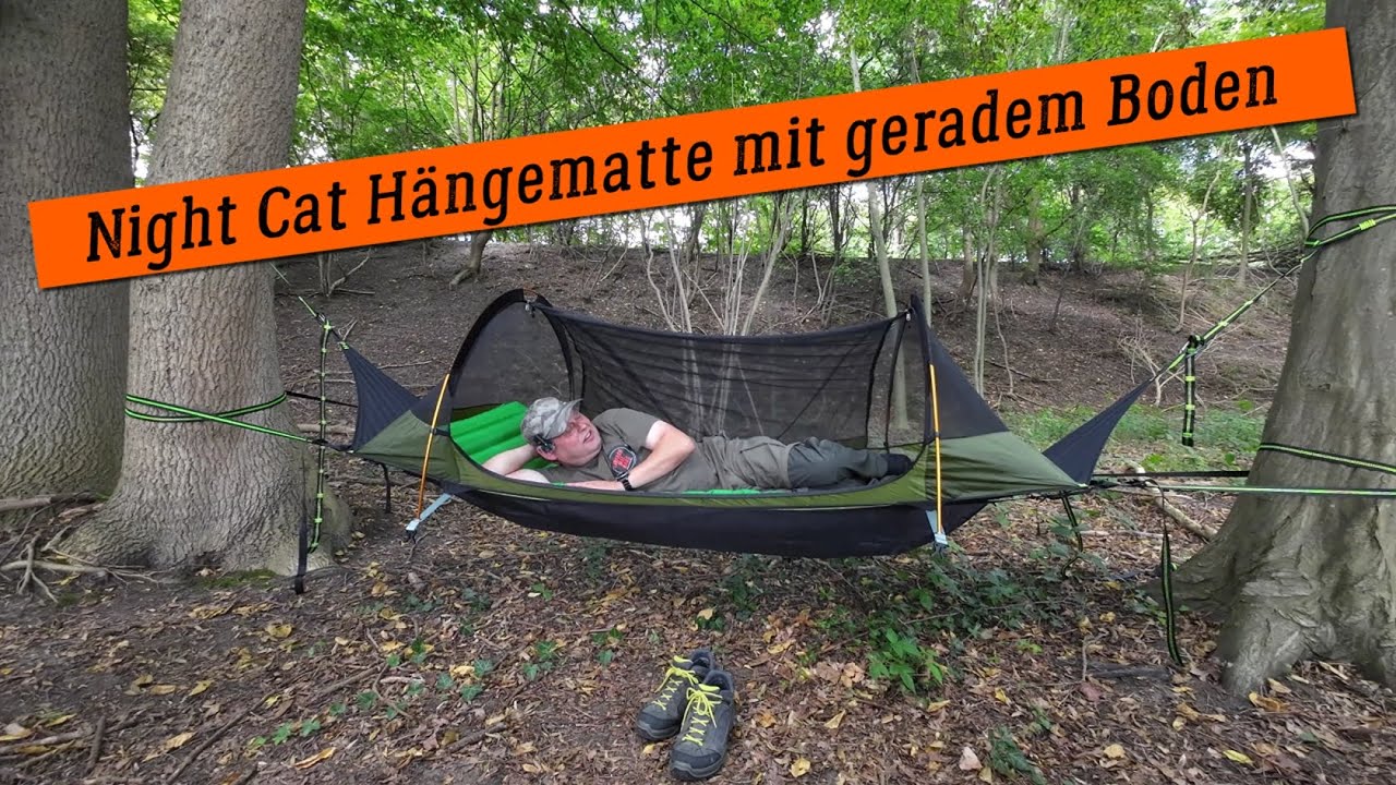 Night Cat Hängematte mit geradem Boden#hängematte#Brückenhängematte