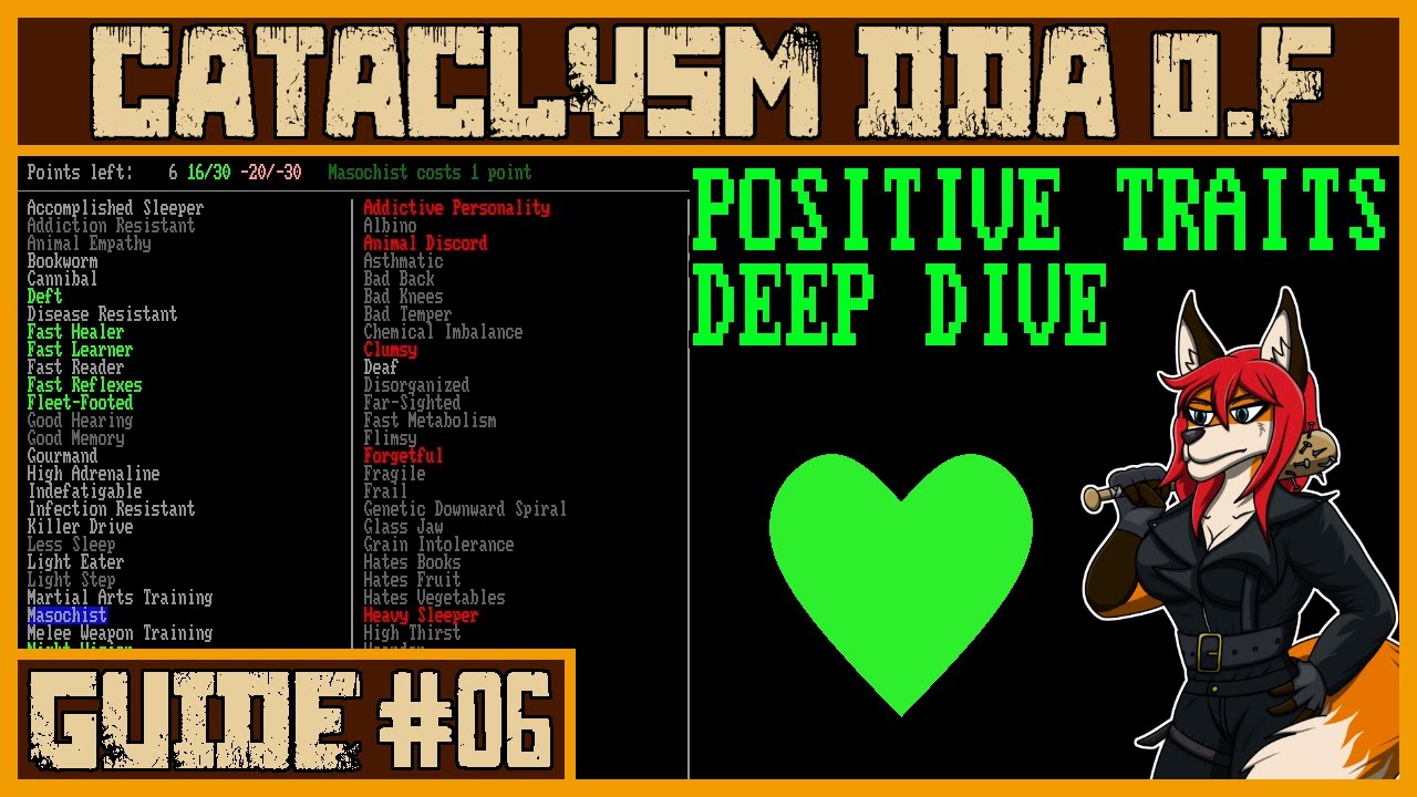 Best and Worst Positive Traits | Cataclysm DDA .F Tutorial #6