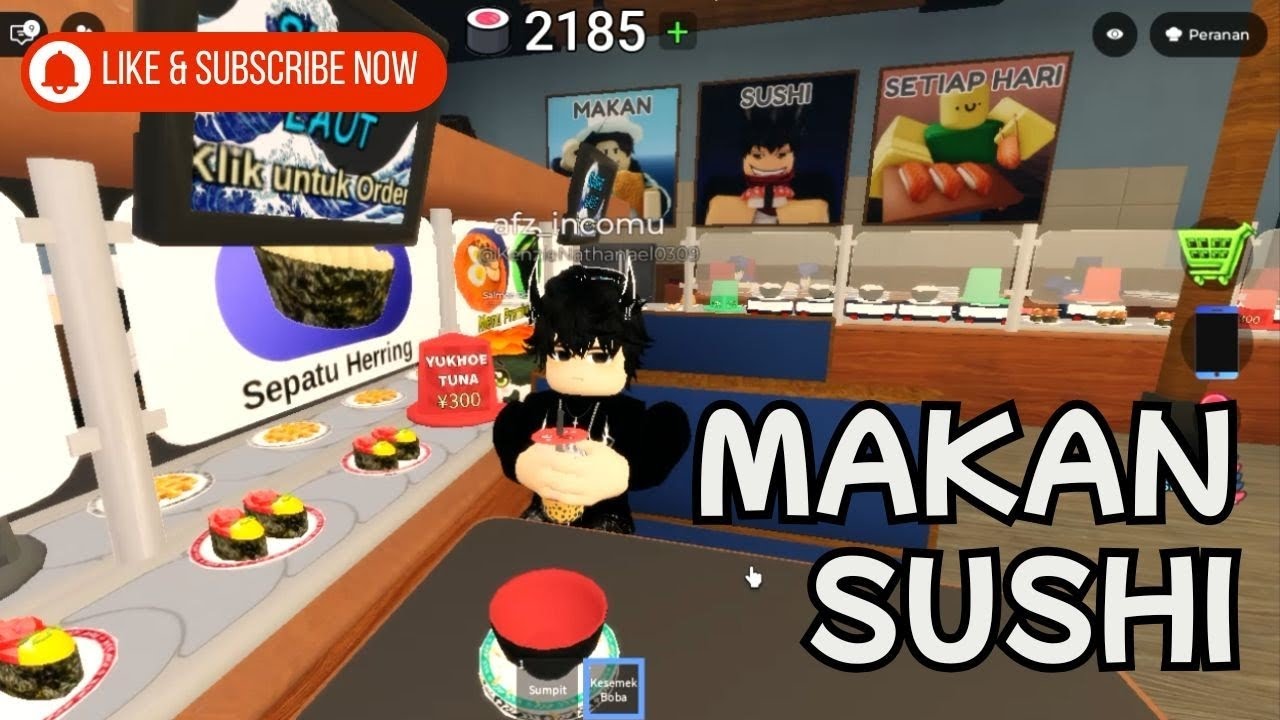 DARI SINILAH CERITA AKU JADI SUKA SUSHI #roblox #sushi 