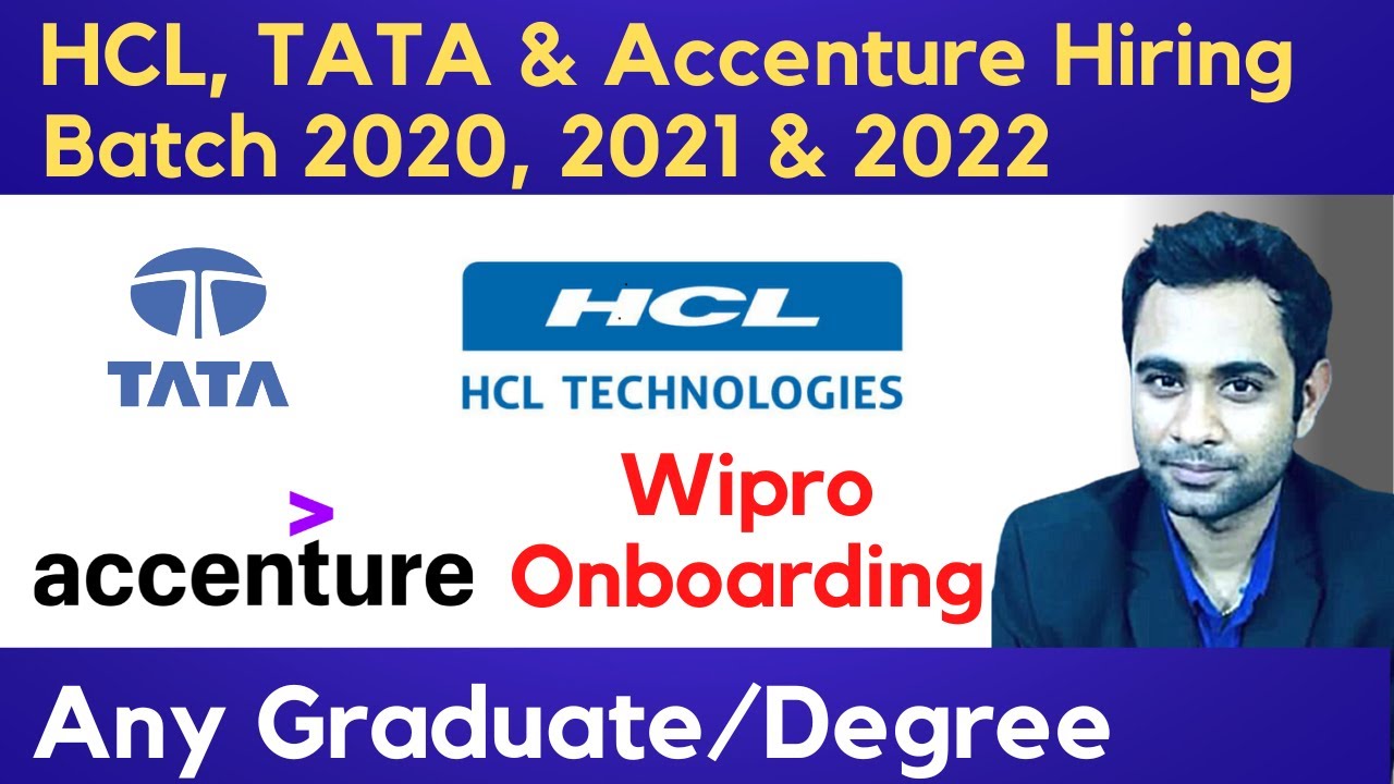 TATA, HCL & Accenture Off-Campus Biggest Hiring | Batch 2020-2022 | Any Graduate/Degree