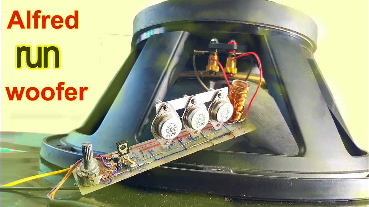 How to make a simple amplifier, mini easy  run to 1000w speakers