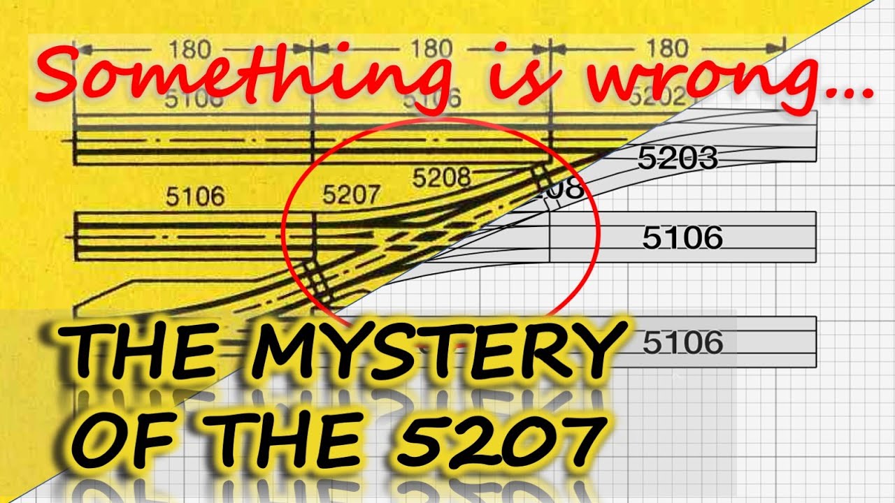 The mystery of the Märklin M-track 5207 crossing in track planning software...