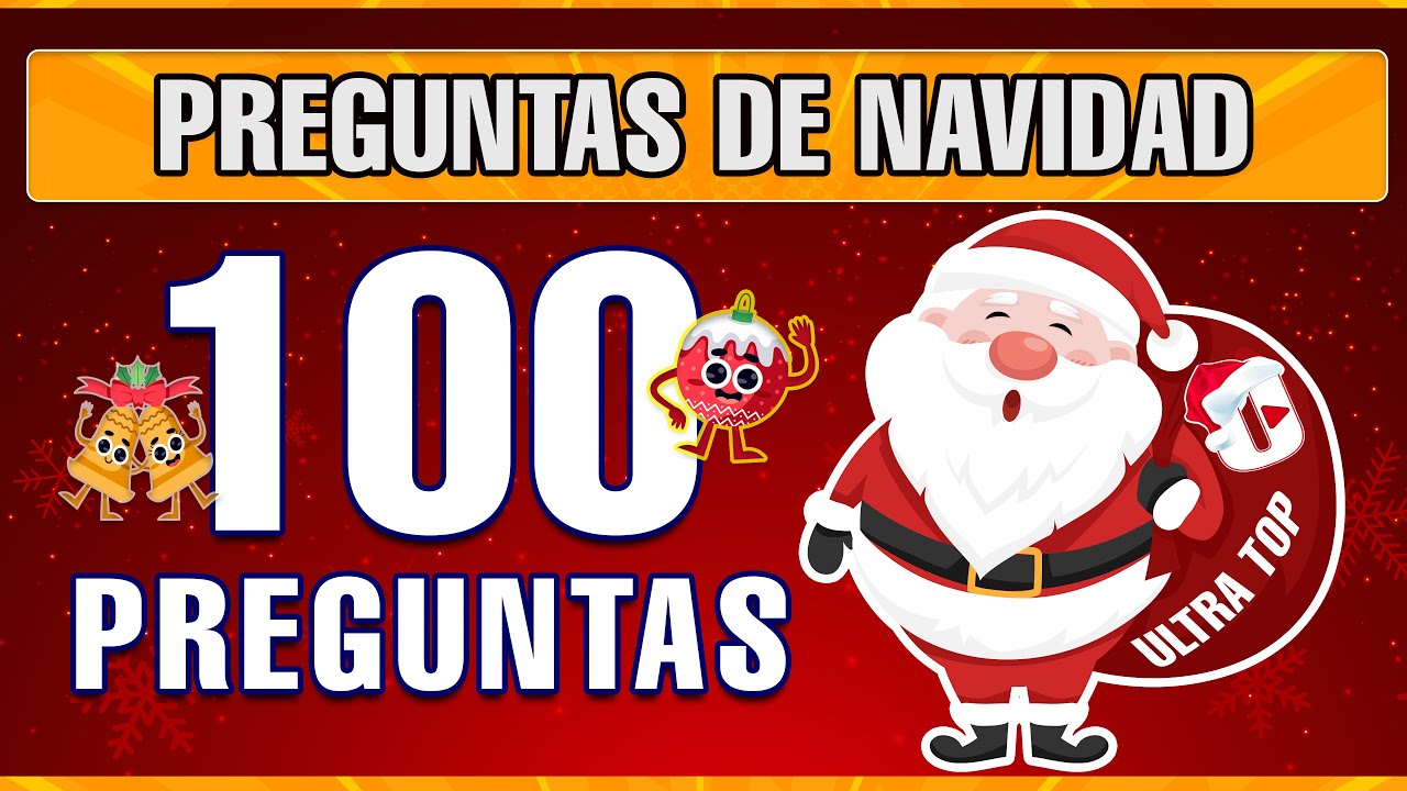 ✅ 100 PREGUNTAS DE NAVIDAD 🎄🤔🧠 con opciones | Ultra Top Trivia