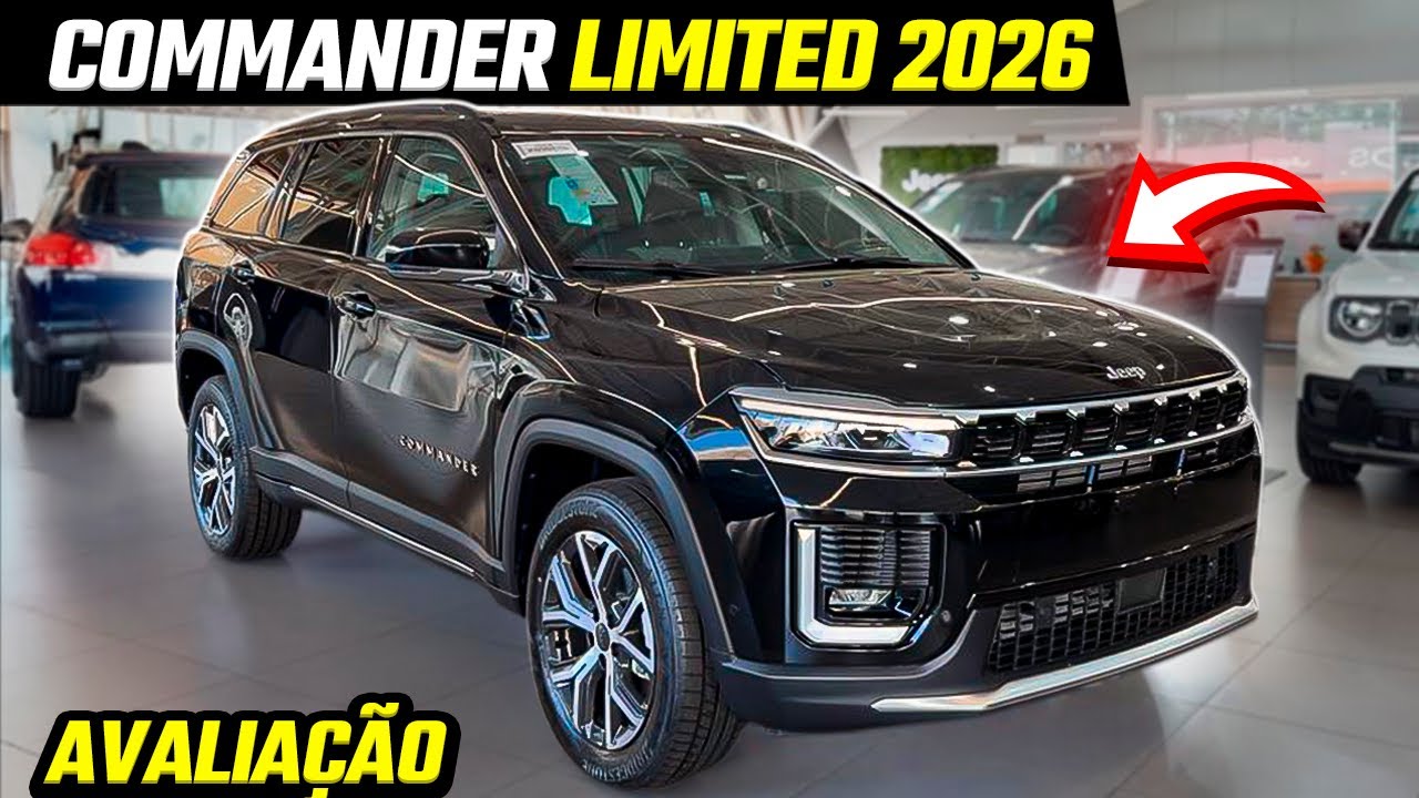 Novo Jeep Commander 2026 LIMITED: SERIIA A MELHOR OPÇÃO DO COMMANDER