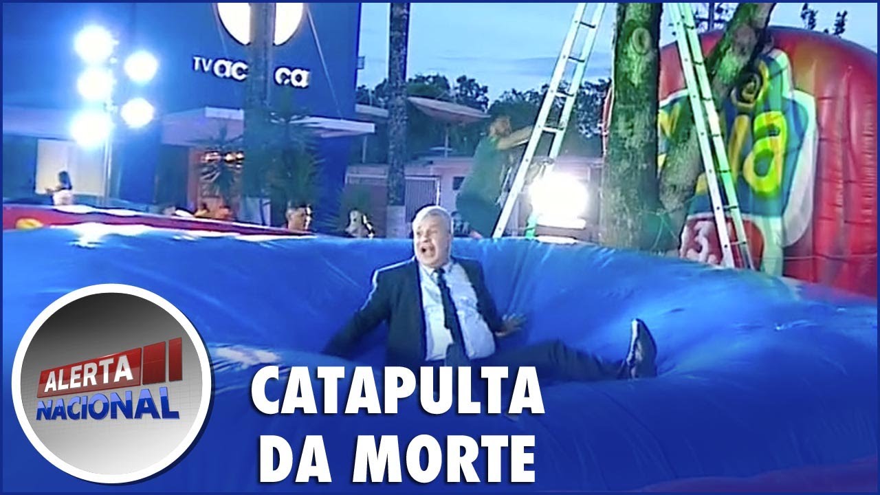 Sikêra Jr é arremessado na “Catapulta da Morte”, confira o desafio