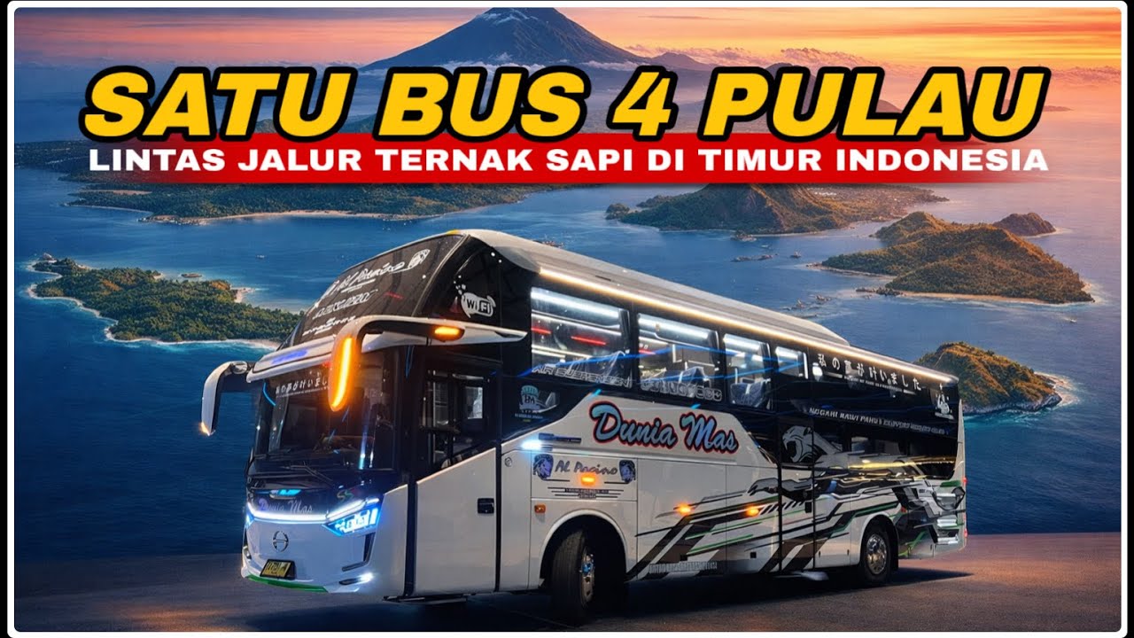 Dunia Mas‼️ JAWA&ndash;BALI&ndash;LOMBOK DITEMBUS 1 BUS INI. HASILNYA DI LUAR NALAR!