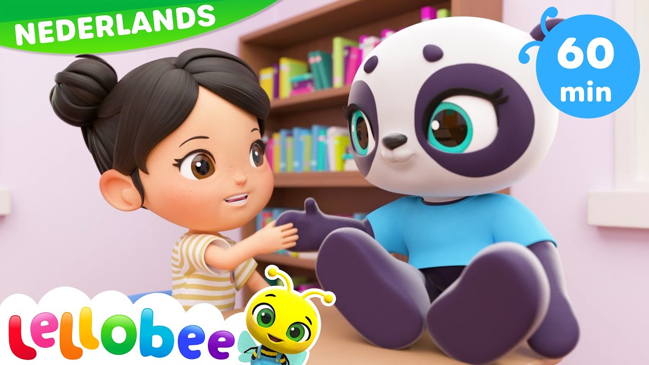 Leraar Lied | Lellobee Nederlands | Kinderliedjes | Leervideo's voor kinderen