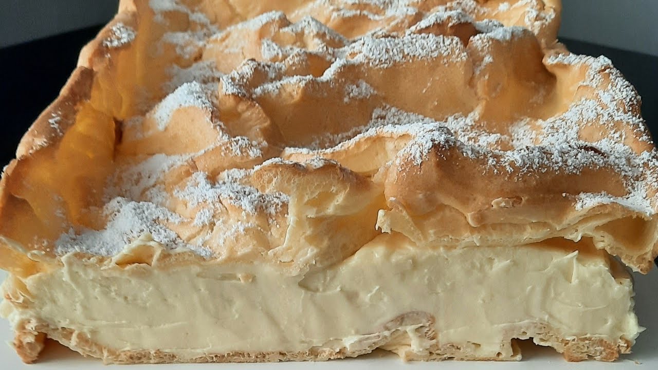 Karpatka z puszystym kremem budyniowym,lekkim niczym chmurka