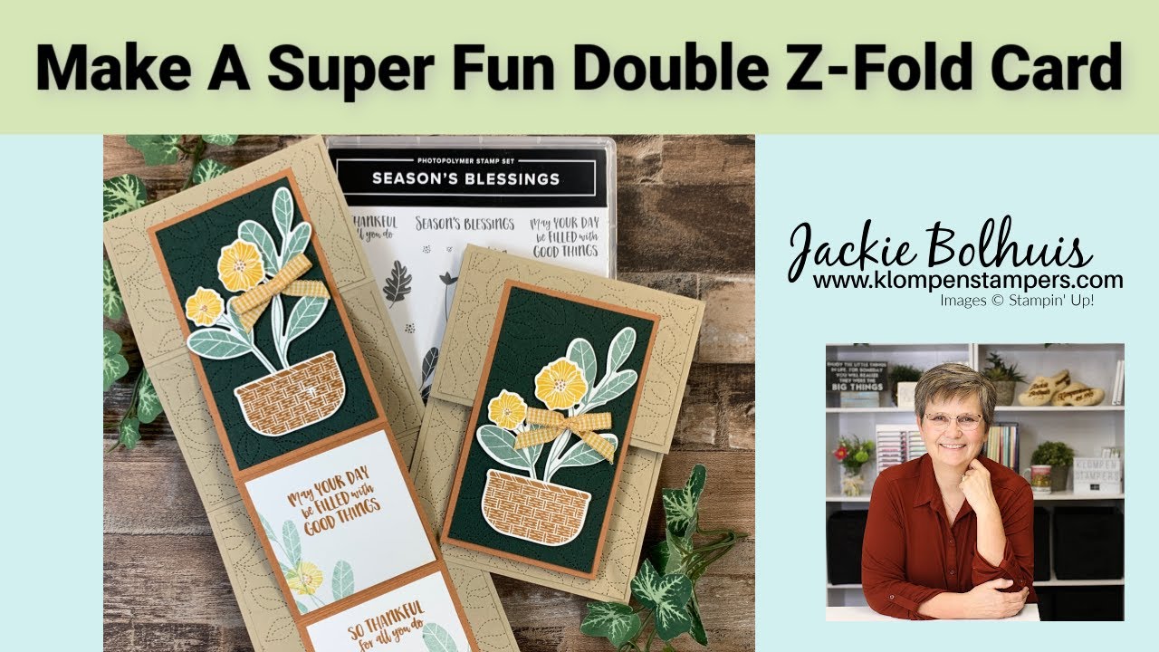 🔥 Here’s A Quick Way To Make A Super Fun Double Z-Fold Card