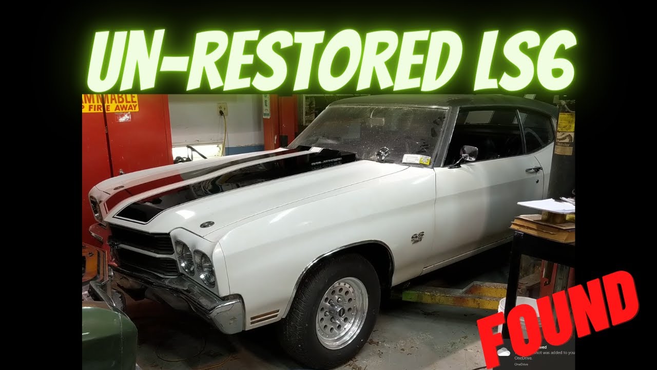 Найден, не восстановлен, 1970 LS6 SS454, номера совпадают с Chevelle