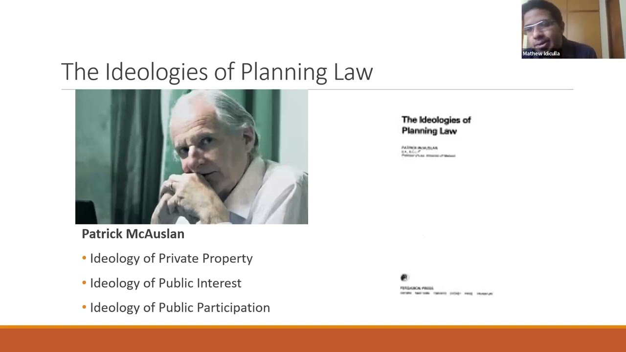 Urban Planning, Informality and the Law: Unpacking the Planning Law Regime of the Indian City