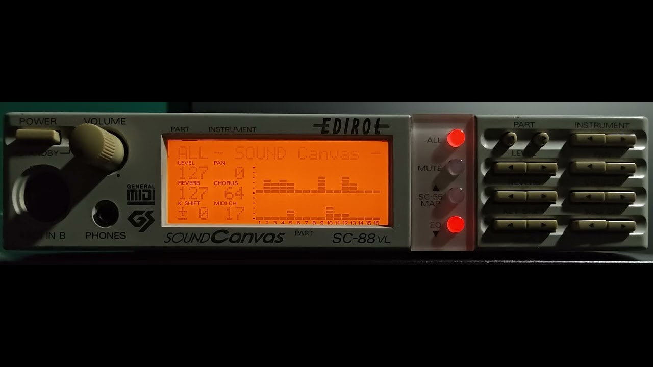 Roland Sound Canvas SC-88 / SC-88VL - demo 2 (Y4001_02) 100% DIGITAL