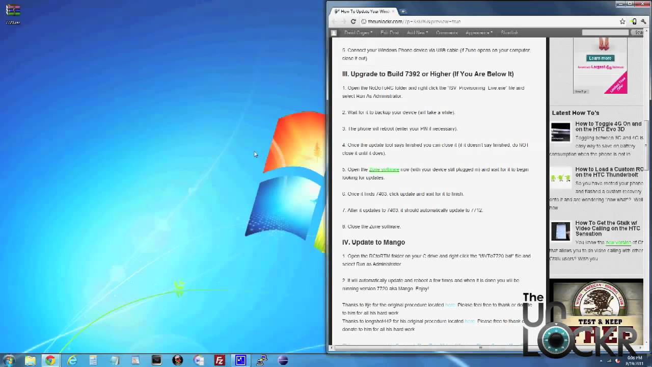 How To Update to Mango on your Windows Phone Device