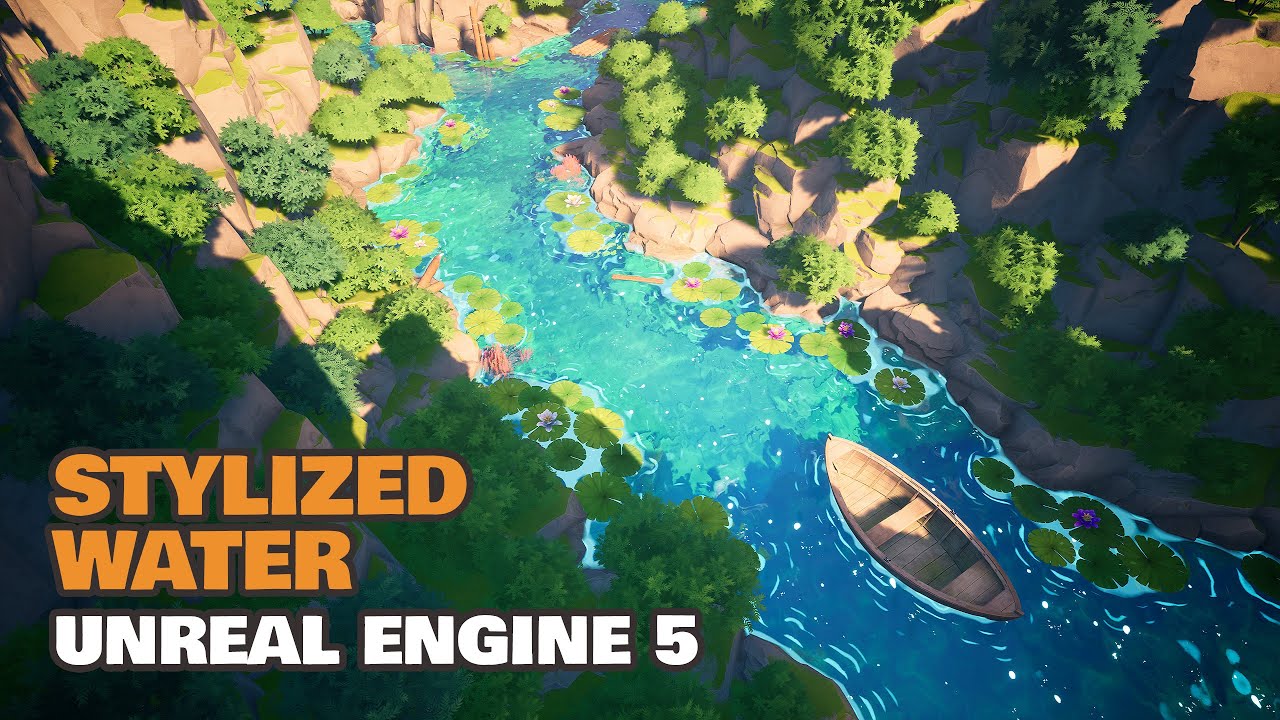Stylized Water - Unreal 5 - Showcase Video - Available on FAB
