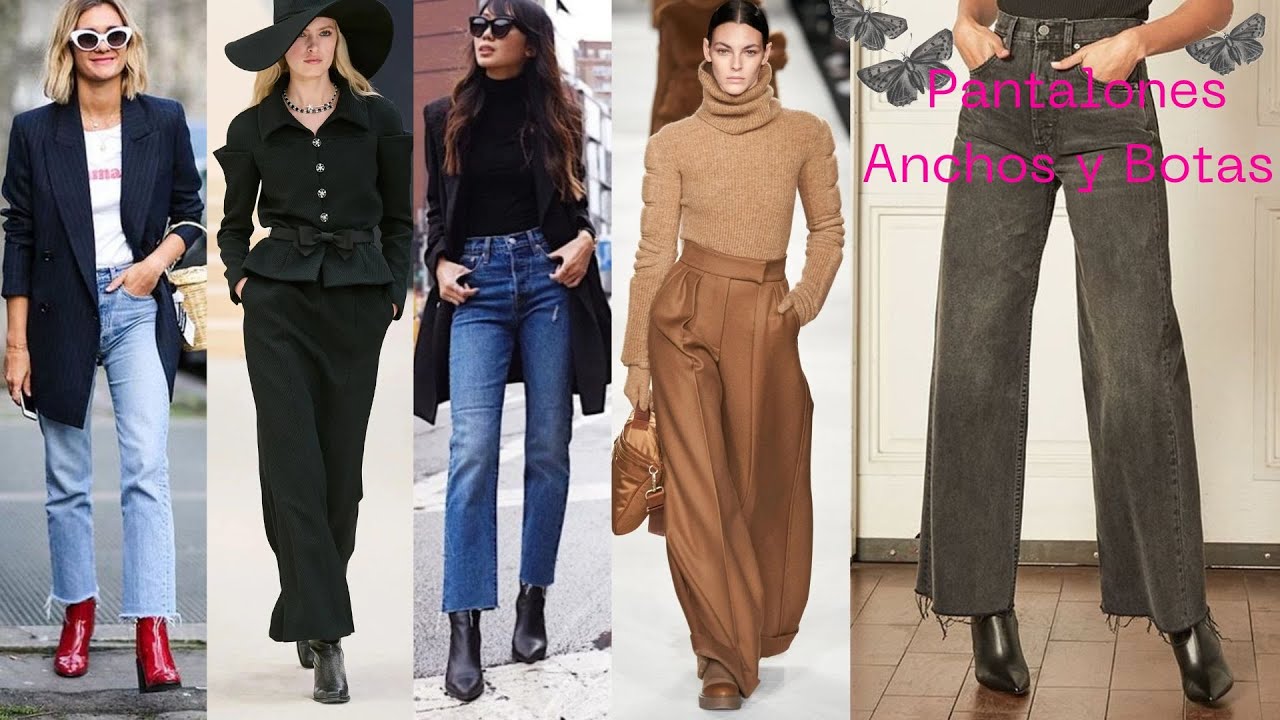Pantalones Anchos con Botas 👉Dúo Perfecto 💋