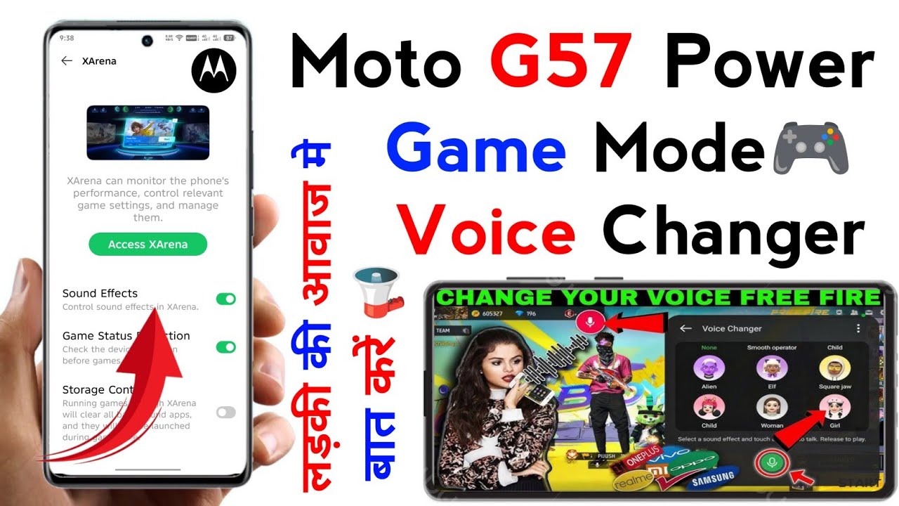moto g57 power 5g voice changer setting kaise use kare | moto g57 power me voice change kaise kare