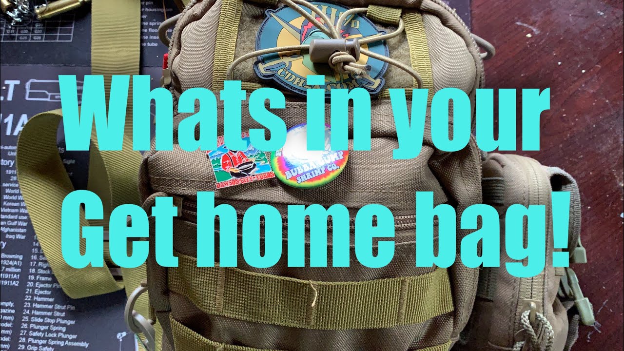 What I carry in my new get home bag.