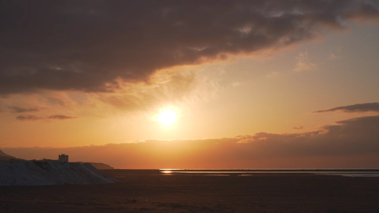 2026-02-17 今日の夕陽@柏崎市17時08分頃(今日夕日も雲の中へ…vol.2)☆polaris