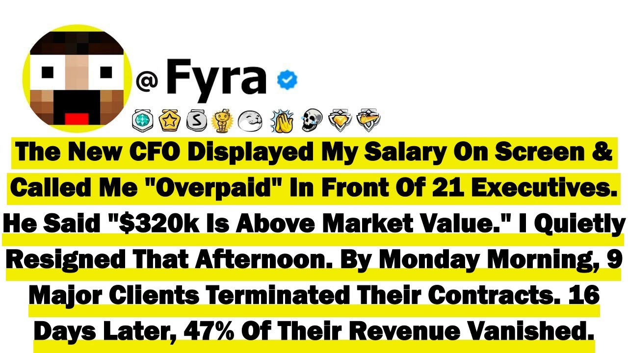 The New CFO Displayed My Salary On Screen And Called Me 