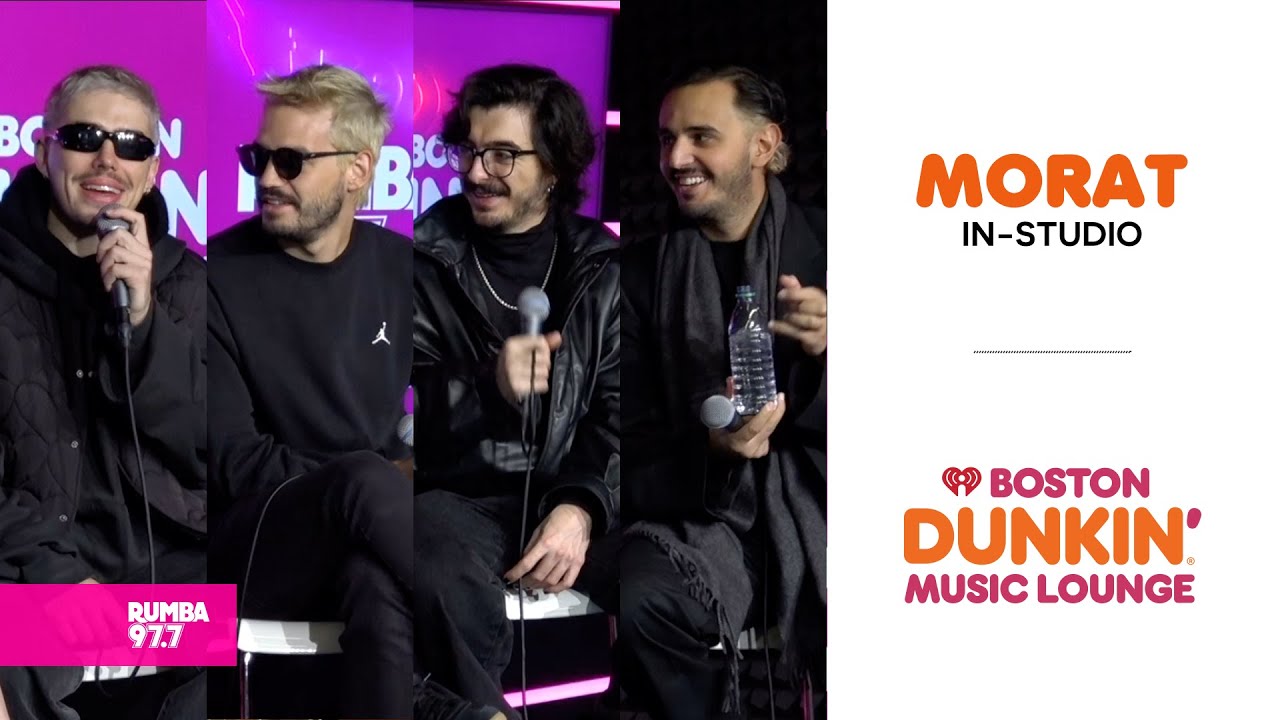 Morat Nos da Una Entrevista Exclusiva en Rumba 97.7 Boston Dunkin' Music Lounge