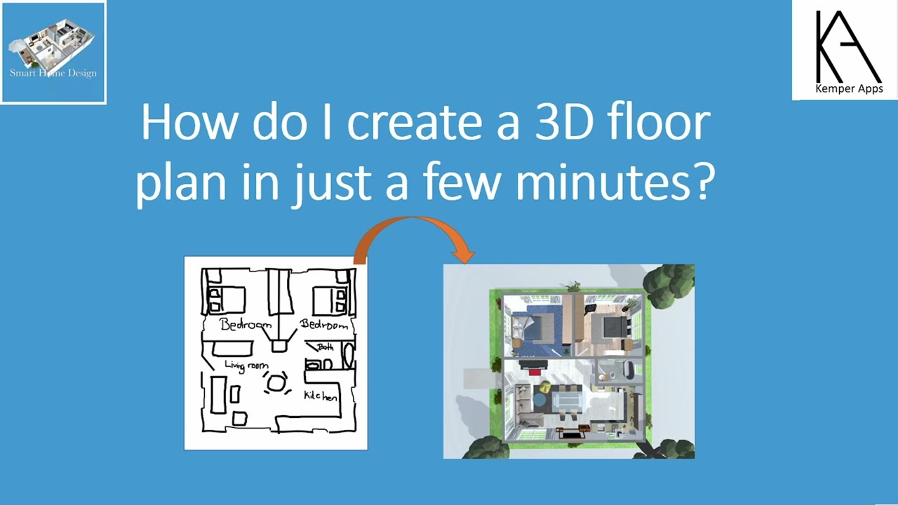 How to create a 3D floor plan in a view minutes?