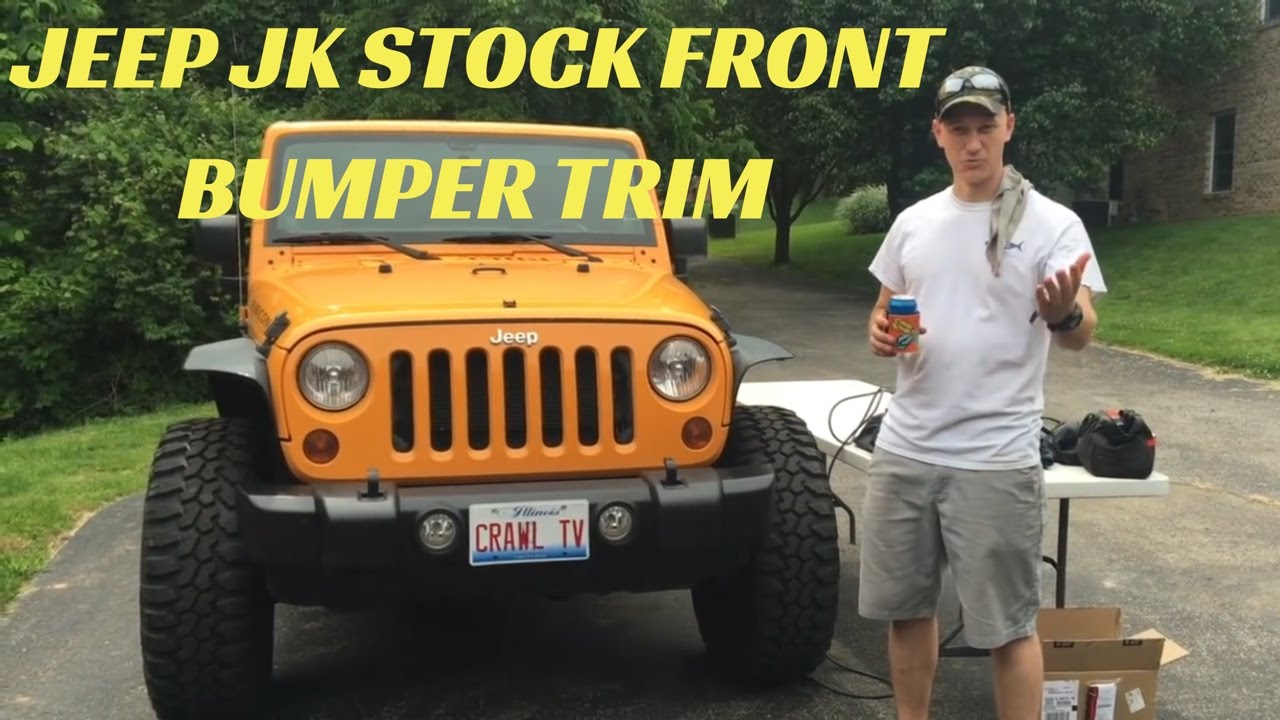 Jeep JK Stock Front Bumper Trim with VDP Stubby Bumper Ends