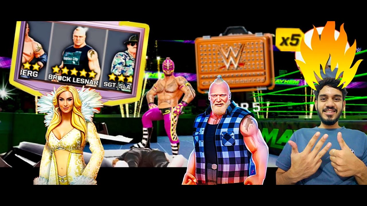 5× 5 Star Lootcase Opening 🤑🤩 || 5 ⭐ Superstar Gameplay || WWE Mayhem || Mr.Benzok