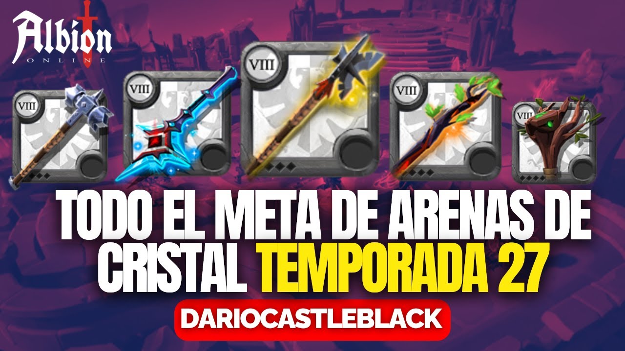 🔥Todo el META de arenas de cristal Temporada 27 por un jugador rango de cristal -  Albion Online
