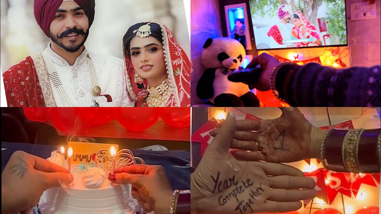 1st Marriage Anniversary Celebration 🎉||Suprise For Ammu🧿❤️|| Gifts Packing 🎁|| Meku Dhillon vlogs 