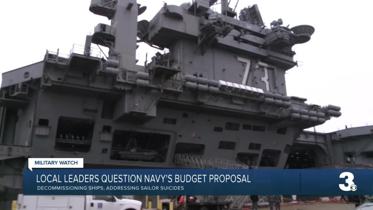 Local leaders question Navy's budget proposal