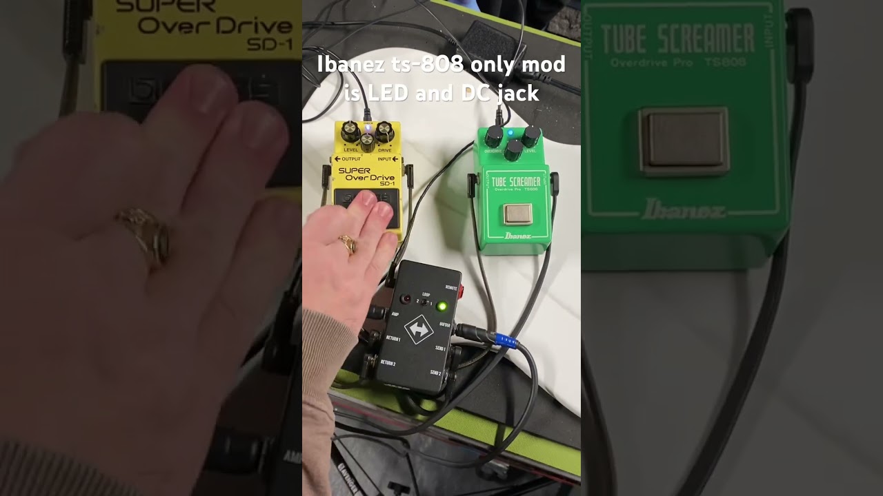 Ibanez Tube Screamer or Boss Super Overdrive which has more gain #pedals #shorts #iphoneaudio