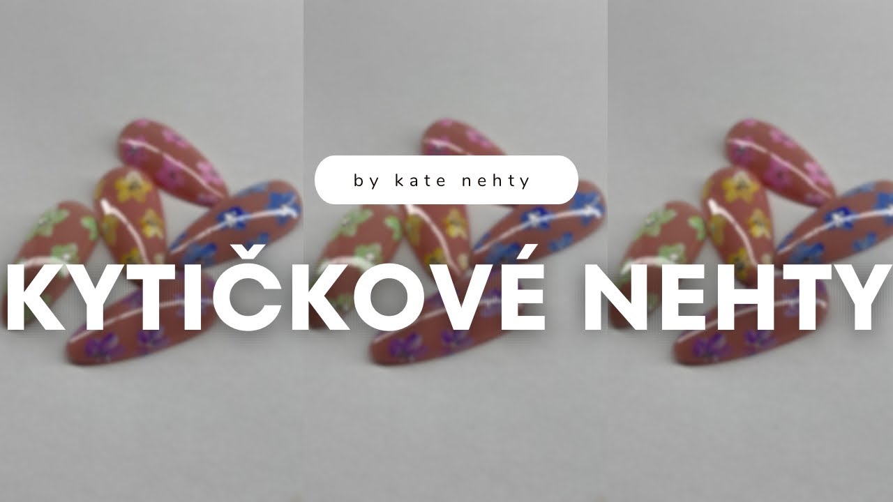 VIRÁLNÍ KYTIČKOVÝ NAILART: jednoduché rychlé zdobení, které zvládne i začátečník 💅🏻 | Kate nehty