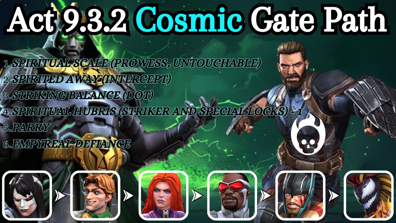 MCOC Act 9.3.2 Cosmic Gate Path - Captain America Infinity War Boss
